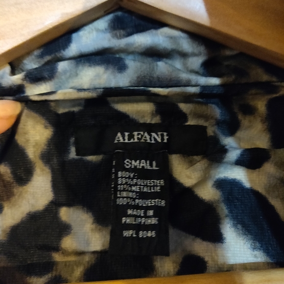 Alfani leopard print rain jacket - Picture 3 of 5